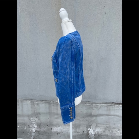 Balmain Collarless Denim Jacket!! - Picture 2 of 10